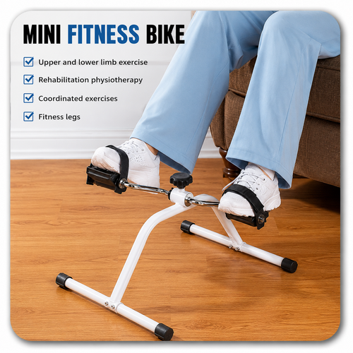 Mini Pedal Exercise Bike – Portable Under Desk Fitness Exerciser with Adjustable Resistance